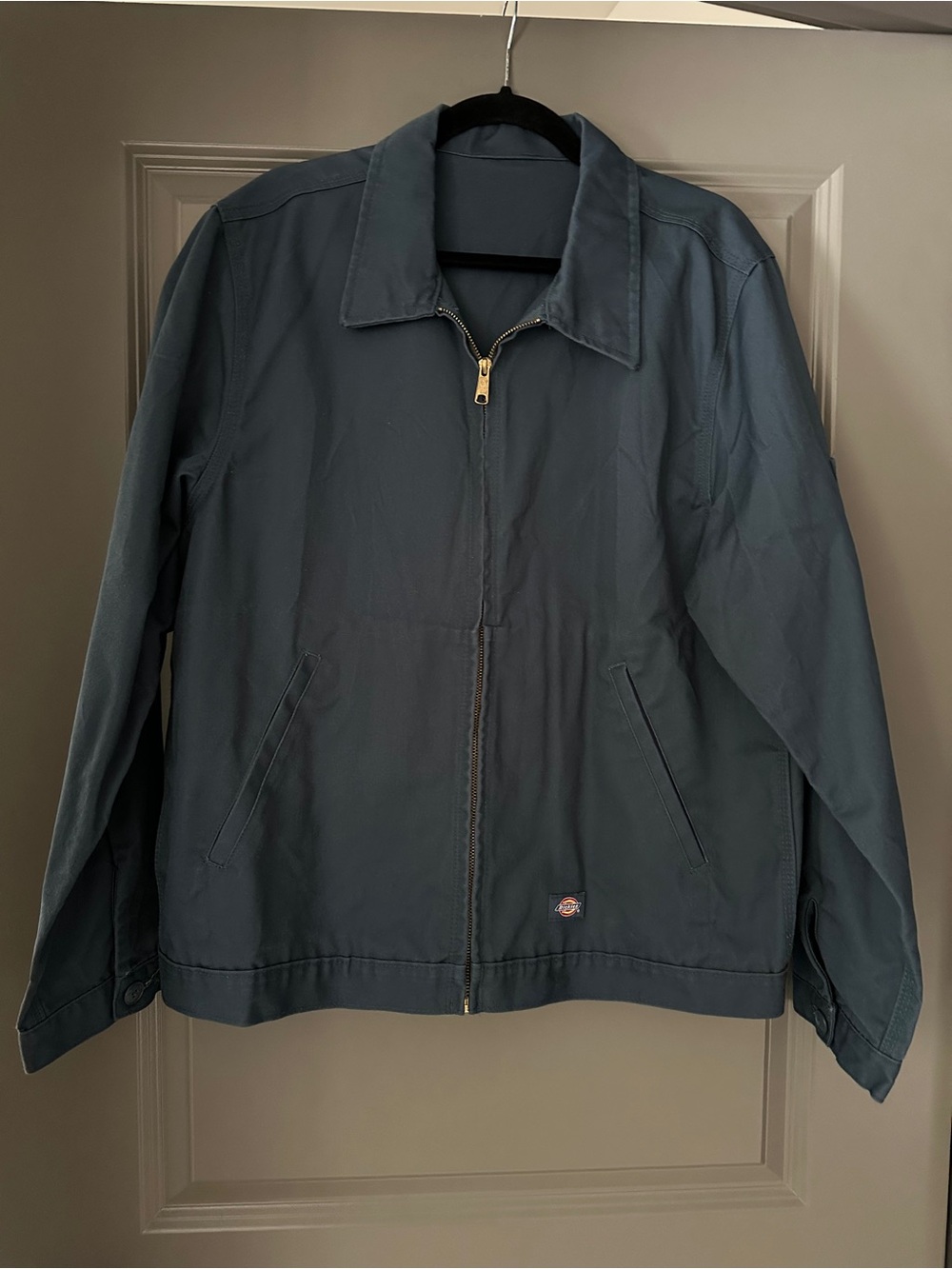 Men's Dark Teal Zip-Front Dickies Work Jacket